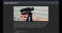 Desktop Screenshot of hyperwhistle.com