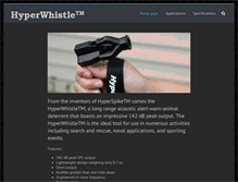 Tablet Screenshot of hyperwhistle.com